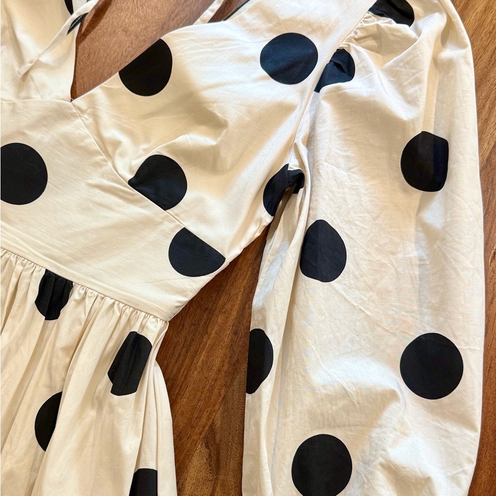 English Factory Polka Dot Puff Sleeve Dress - Picture 7 of 8